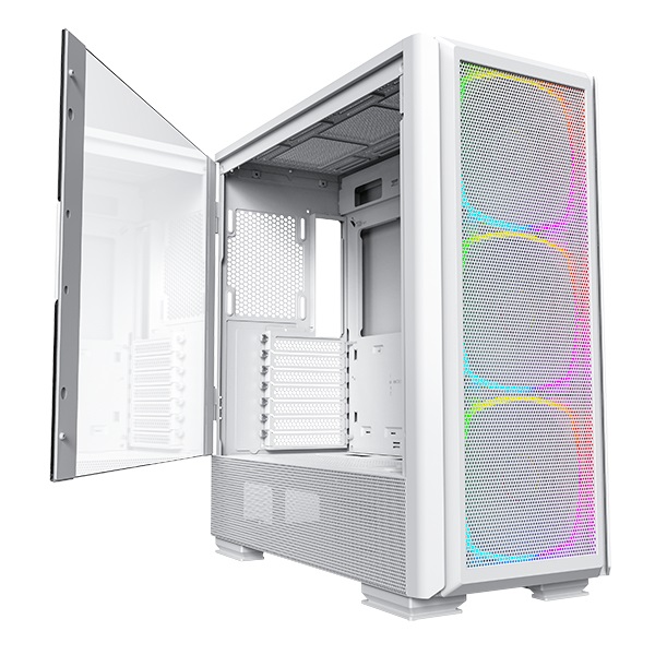 Montech SKY TWO GX Midi-Tower ATX Bianco con Vetro Temperato e 3 Ventole da 140 mm