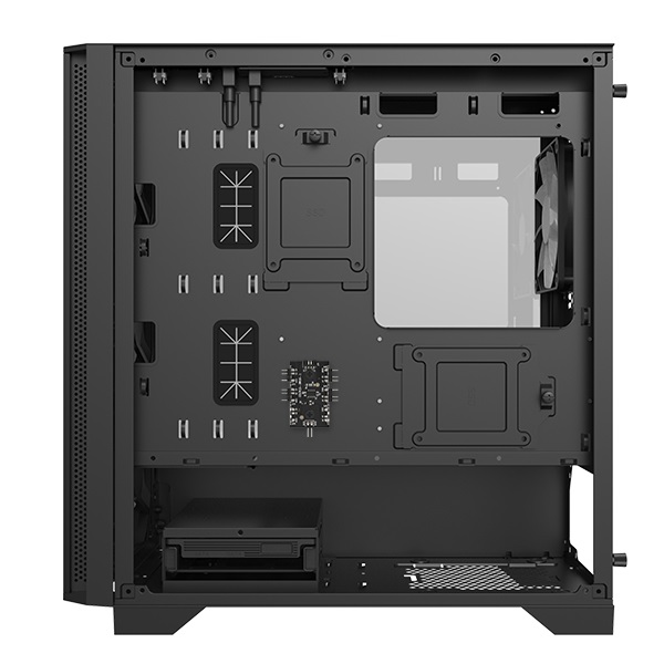 Montech AIR 100 ARGB Micro-ATX Tower con Vetro Temperato e Quattro Ventole ARGB - Nero