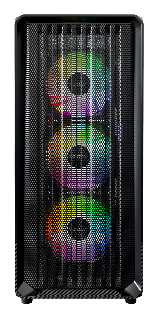 Montech Case X5 Midi-Tower ATX con Vetro Temperato e Ventole ARGB - Colore Nero