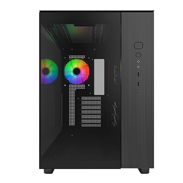 Montech King 65 Pro - Case Mid Tower ATX/Micro-ATX/Mini-ITX con Vetro Temperato e Ventilazione Efficiente, Colore Nero