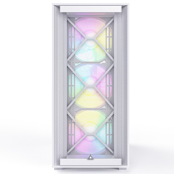 Montech AIR 1000 PREMIUM Midi Tower Bianco con Vetro Temperato e 3 Ventole da 140 mm