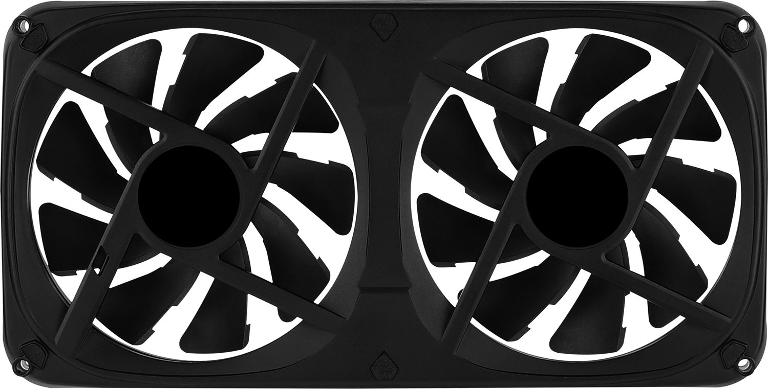 Aerocool Astro 24 - Ventola ARGB 2x120mm con 1000 RPM, 17,8 dBA e 80,3 CFM