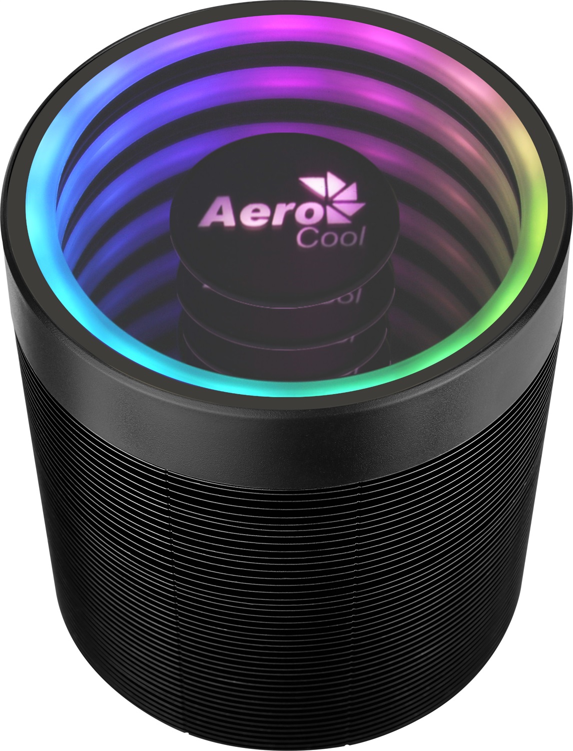 Aerocool Mirage 5 ARGB Raffreddatore d'aria per CPU 6 cm con design RGB INFINITY MIRROR, 1200-3000 Giri/min, 30 dB
