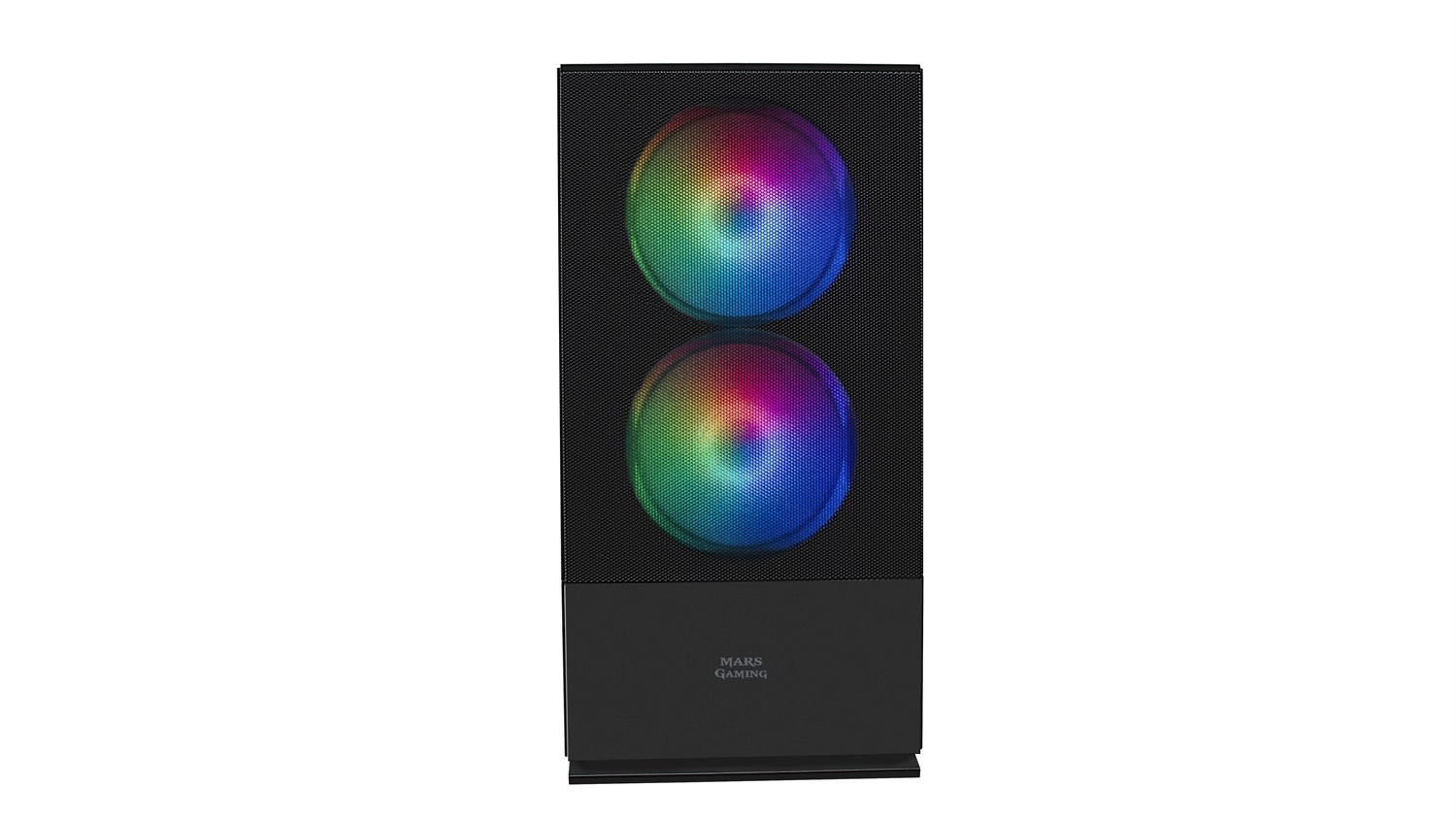 Mars Gaming MCZ Mini Tower Case PC Nero con Finestra Laterale, Supporto MicroATX e Mini-ITX, Ventole RGB