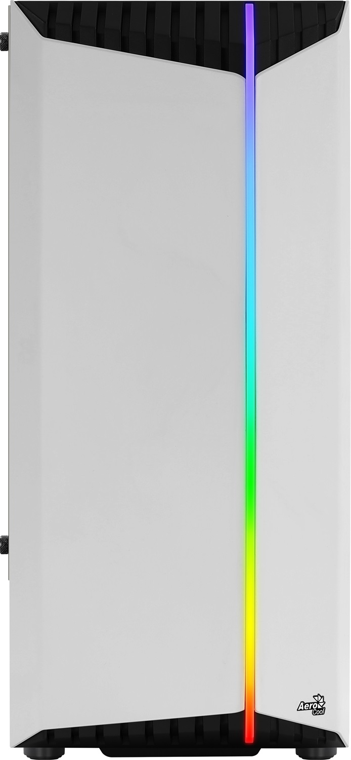 Aerocool Bionic Midi Tower Bianco - Compatibile ATX/micro ATX/Mini-ITX, ABS e SPCC, RGB, Vetro temperato