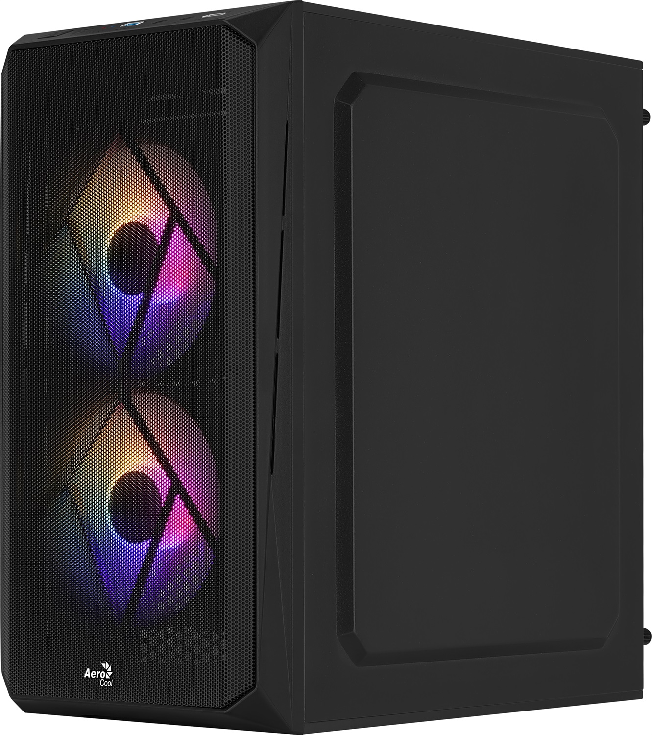 Aerocool CS107V2 Mini Tower PC Case Nero - Compatibile con micro ATX e Mini-ITX, in ABS e Acciaio