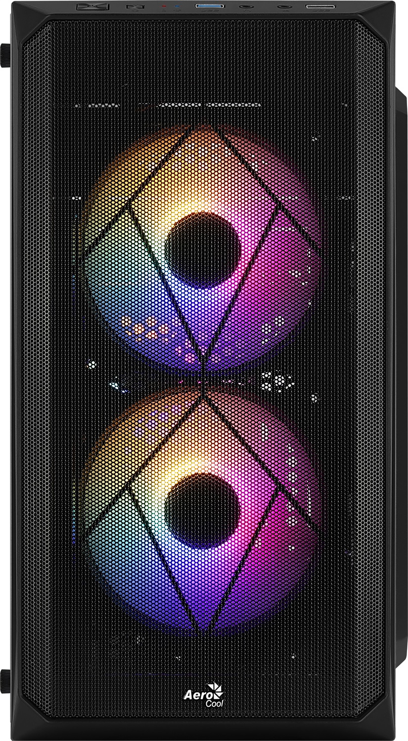 Aerocool CS107V2 Mini Tower PC Case Nero - Compatibile con micro ATX e Mini-ITX, in ABS e Acciaio
