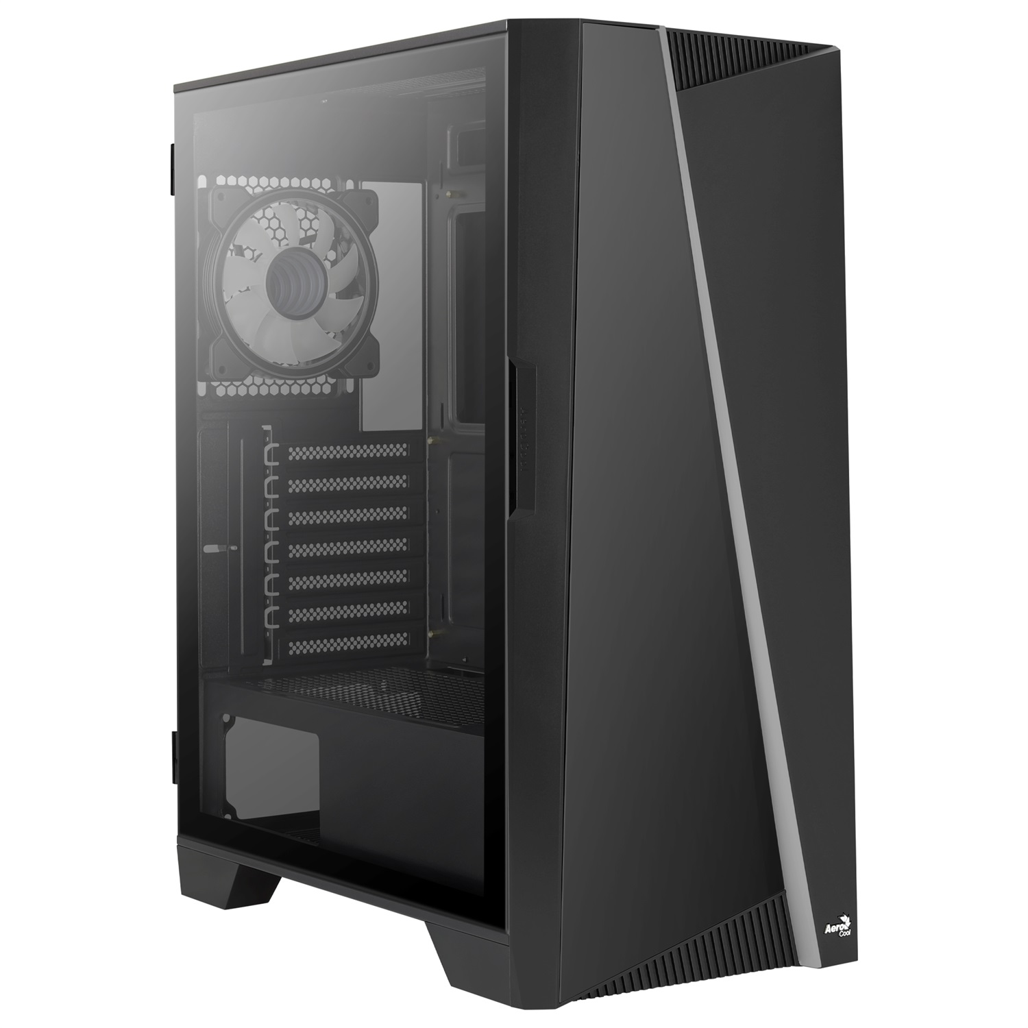 Aerocool Mirage Midi Tower Nero - Case PC con Design a Specchio in Vetro e Illuminazione ARGB