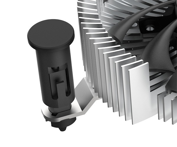 Akasa AK-CC6601EP01 Dissipatore di Calore Low Profile per Processori Intel® LGA 1700 - Altezza 26,9 mm, Ventola da 7,5 cm, Fino a 35 W TDP