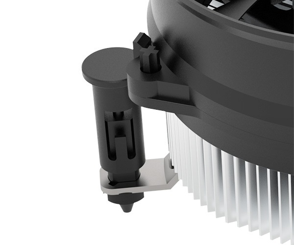 Akasa AK-CC6603EP01 Dissipatore di Calore Low Profile per CPU LGA 1700 con Ventola PWM da 9,5 cm in Alluminio, Nero