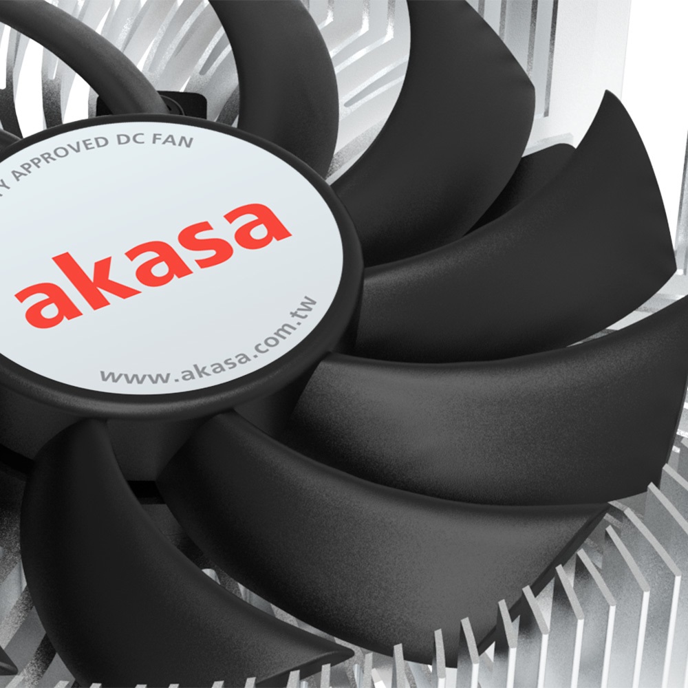 Akasa AK-CC6609EP01 Raffreddatore Ibrido per CPU Low Profile - Socket LGA 1700, Altezza 21,8 mm, Ventilatore da 7,5 cm