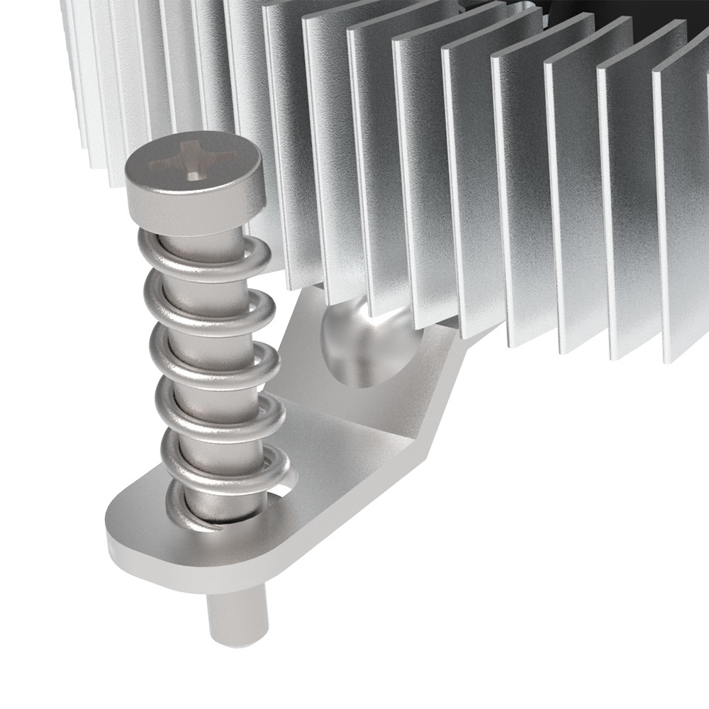 Akasa AK-CC6609EP01 Raffreddatore Ibrido per CPU Low Profile - Socket LGA 1700, Altezza 21,8 mm, Ventilatore da 7,5 cm