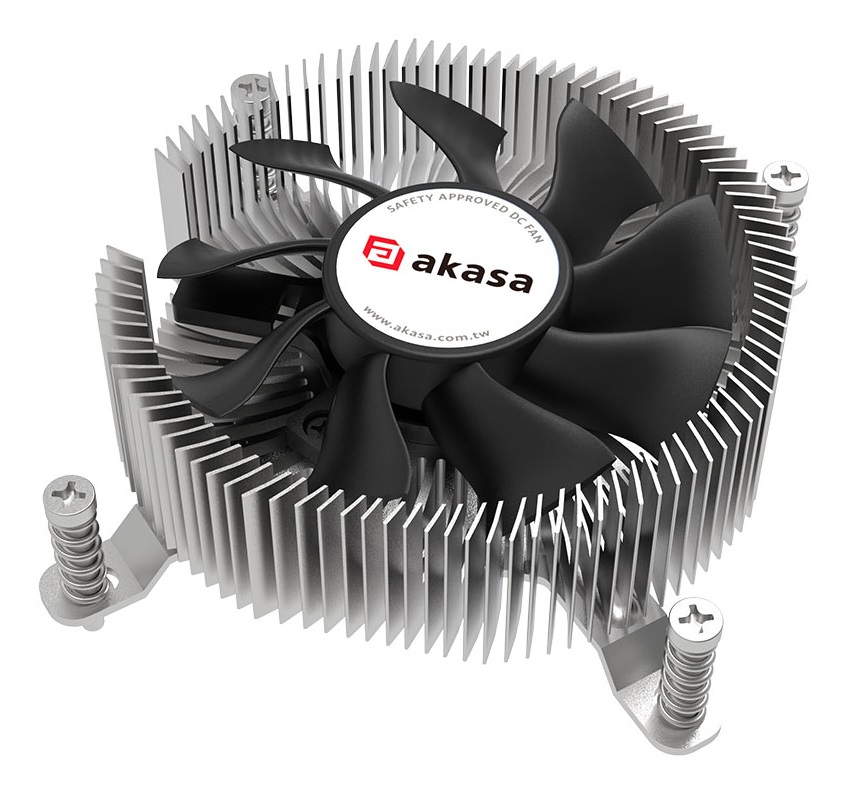 Akasa AK-CC6616HP01 - Raffreddatore CPU a basso profilo per Intel LGA1700 in rame e alluminio