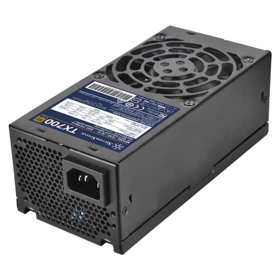 SilverStone SST-TX700-G Alimentatore TFX 700W 80 PLUS GOLD con 20 4 pin ATX e 2x PCI-E, Nero