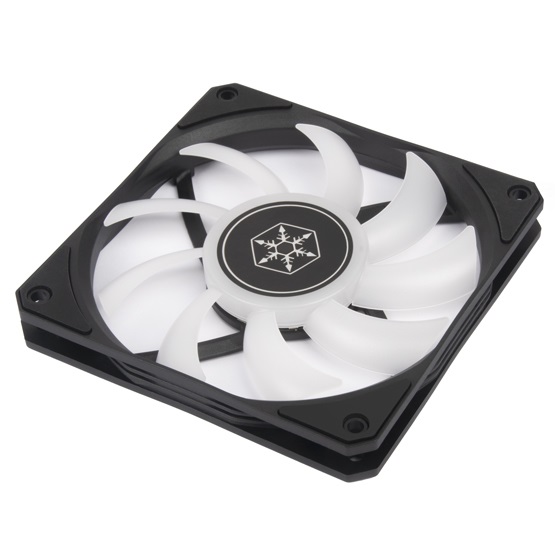 SilverStone SST-AS120B-ARGB Ventola 120mm ARGB con Flusso d'Aria Massimo di 63,67 pdc/min