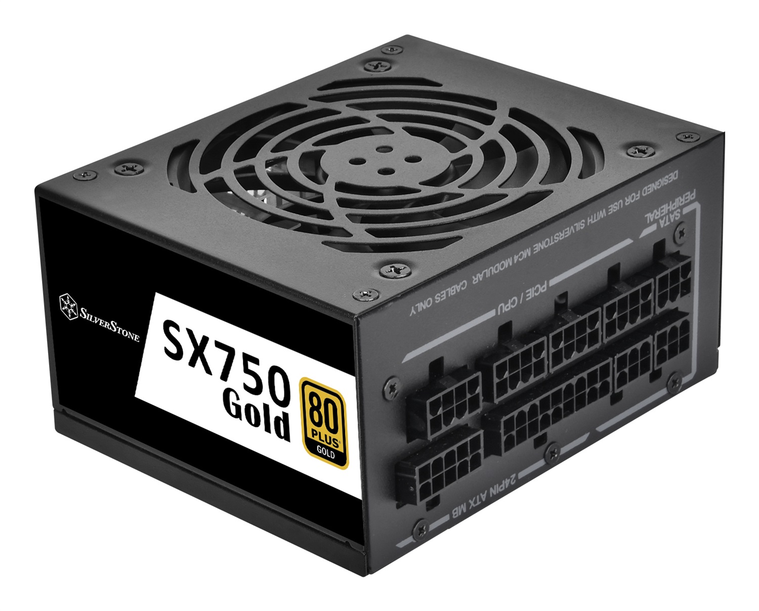 SilverStone SST-SX750-G Alimentatore SFX 750W 80 PLUS Gold Completamente Modulare con Ventola Silenziosa e Connettori PCIe