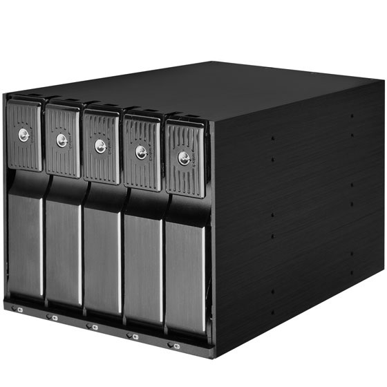 Silverstone SST-FS305-12G Telaio di Trasmissione Nero con Supporto per Array di Dischi SATA
