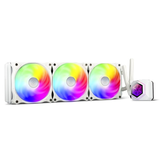Silverstone SST-PF360W-ARGB-V2 Raffreddatore a liquido per CPU 360mm con RGB indirizzabile - Bianco