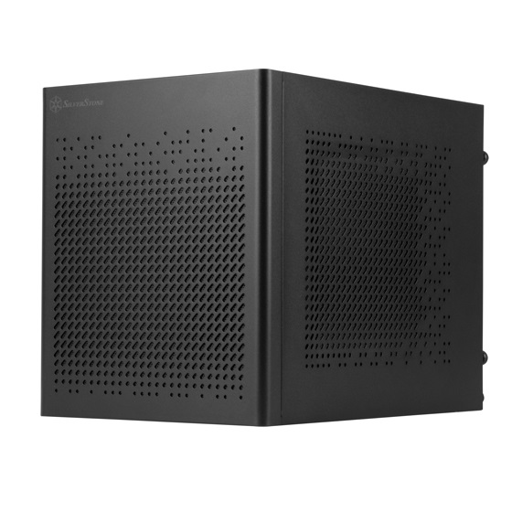 SilverStone SST-SG16B Cubo Nero - Case Mini-ITX in Acciaio con Supporto per Schede Grafiche fino a 275 mm