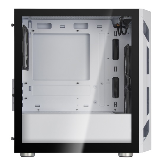 SilverStone FARA H1M PRO Tower Bianco con Vetro Temperato, 3 Ventole ARGB da 120 mm, Supporto Micro ATX