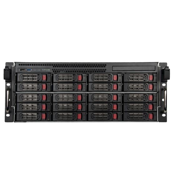 Silverstone SST-RM43-320-RS Custodia per Disco Rigido (HDD) Rack 4U, 20 Alloggiamenti per HDD/SSD 2.5/3.5
