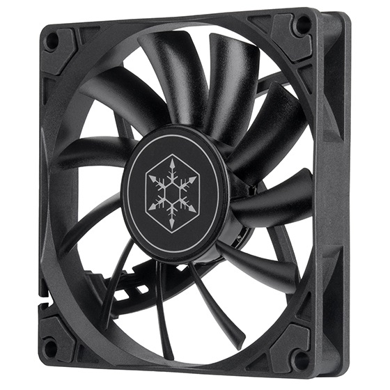SilverStone Technology SST-AS90B Air Slimmer Ventola Sottile 92 mm PWM - Spessore 15,2 mm, Alta Velocità fino a 2500 Giri/min