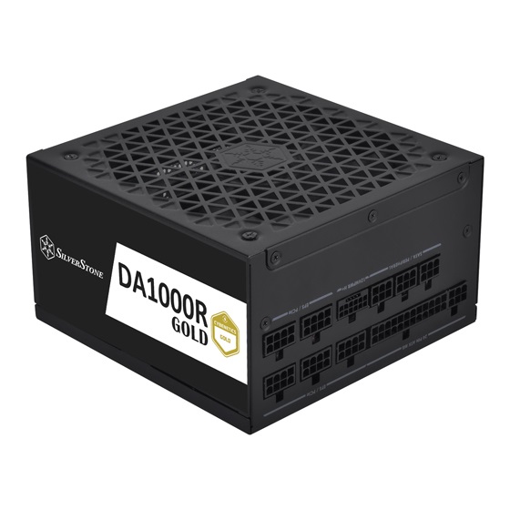 Silverstone DA1000R Gold Alimentatore per Computer 1000 W 80 PLUS Gold Completamente Modulare 20 4 pin ATX Nero