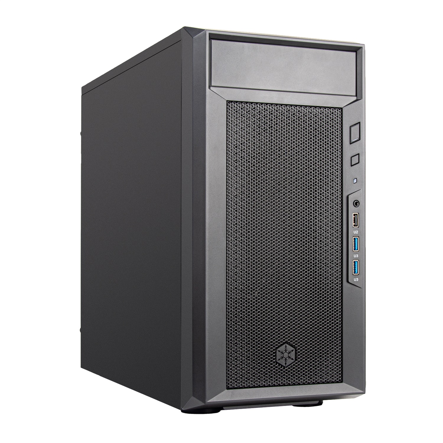 SilverStone FARA 311 Case Midi-Tower Nero - Chassis Micro-ATX con Pannello Reticolato e Supporto Ventole 120/140 mm
