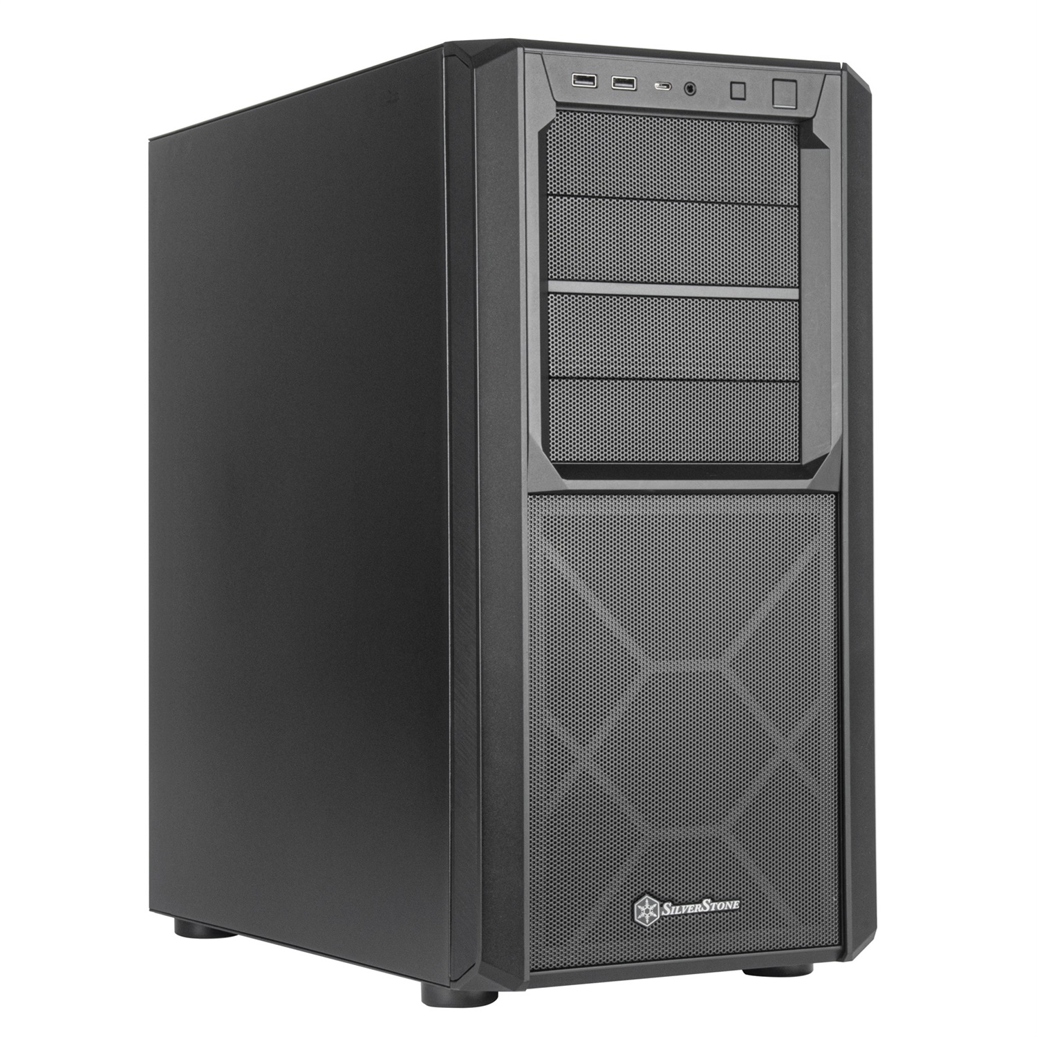 SilverStone SETA D1 Midi Tower Nero - Chassis ATX con supporto per raffreddamento ad aria e acqua