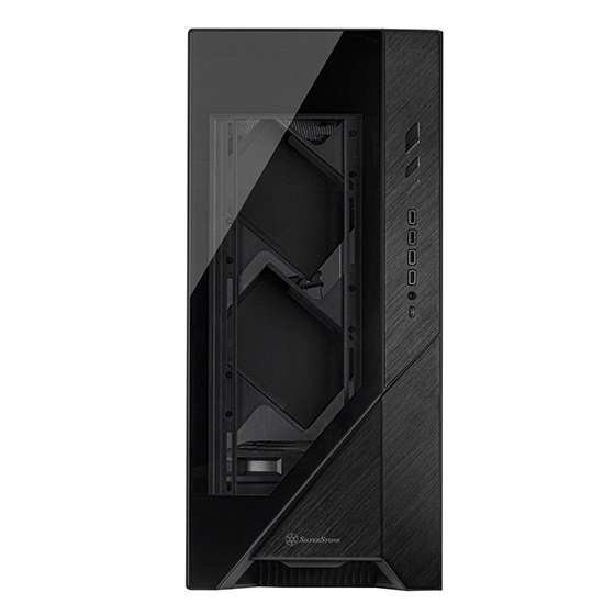 Silverstone SST-ALF2B-G Case per Computer Nero con Alimentazione 1200 W, Supporto ATX e Ventole Air Penetrator