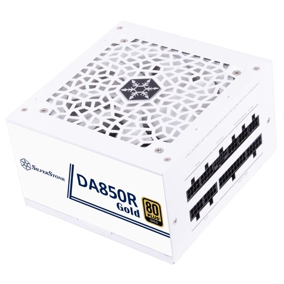 SilverStone DA850R Alimentatore ATX 850 W 80 PLUS Gold Modulare 1x12-Pin ATX3.0 4xPCIe Cavo-Management Bianco