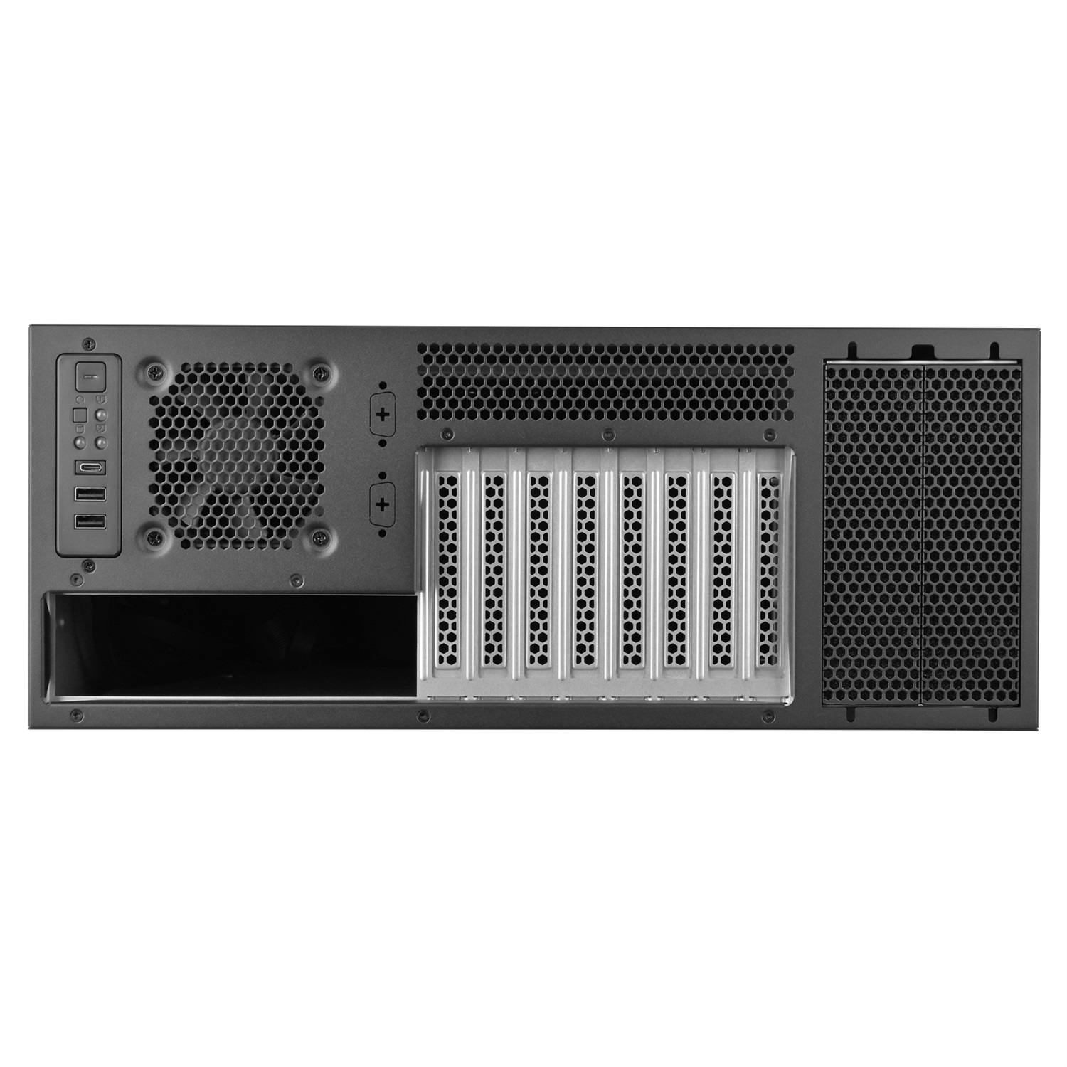 Silverstone RM46-502-I Supporto Server 4U in Acciaio Nero per Schede ATX/EATX