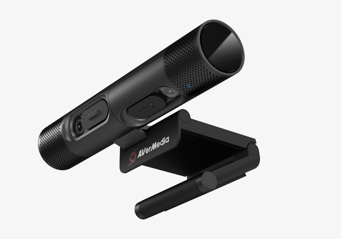AVerMedia PW313D DualCam Webcam 5 MP con Autofocus, Microfono Integrato, Risoluzione 2592 x 1944 Pixel, USB 2.0, Nero