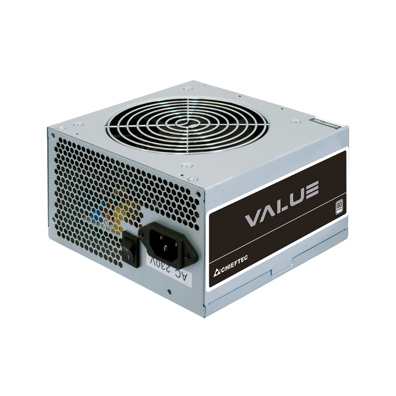 Chieftec Value APB-400B8 Alimentatore per Computer 400W 20 4 Pin ATX PS/2 Argento - Tensione di Ingresso AC 200-240V, Frequenza 47-63Hz