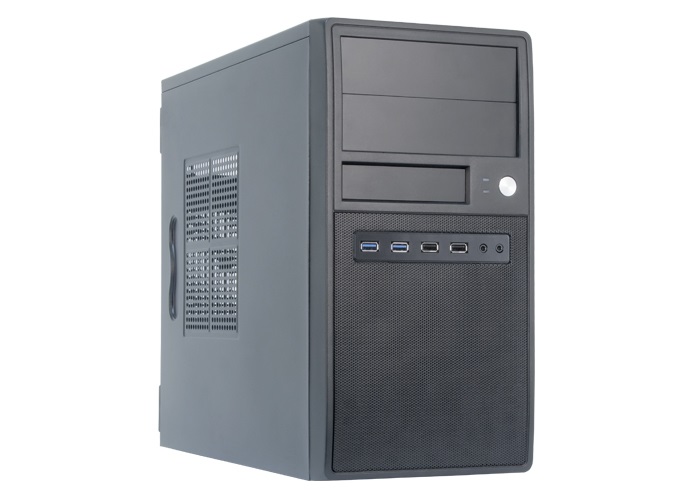 Chieftec CT-04B-350GPB Case per Computer Nero con Alimentatore 350W e Supporto Micro-ATX