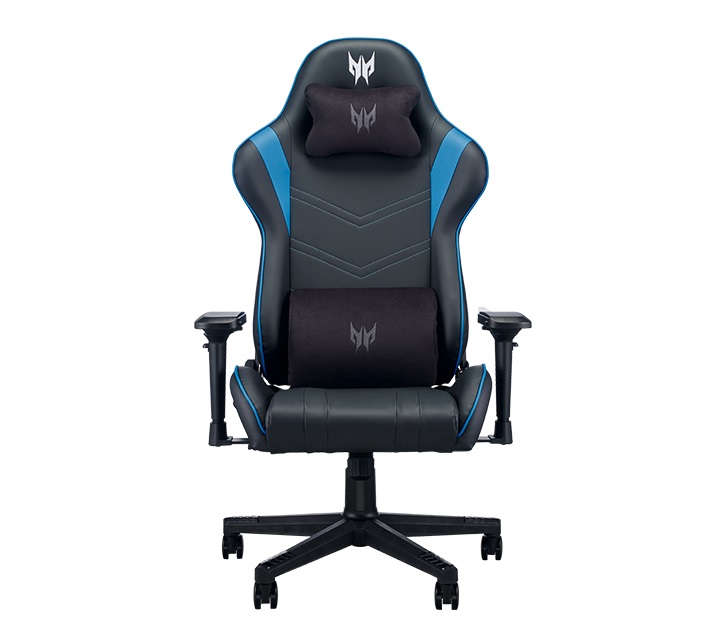 Acer Predator Gaming Chair Rift PGC010 - Sedia da Gaming Ergonomica Imbottita Nero e Blu con Braccioli 4D, Peso Massimo 120kg
