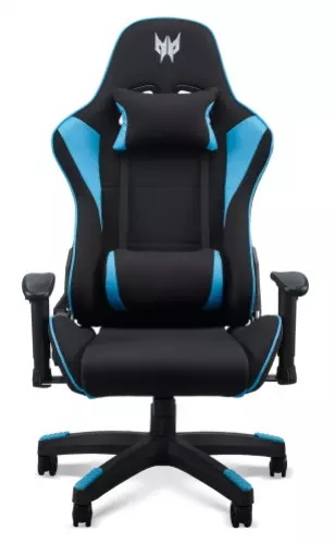 Acer Predator Poltrona per Gaming Ergonomica Nero e Blu, Supporto Lombare e Poggiatesta Rimovibili, Fino a 150 kg