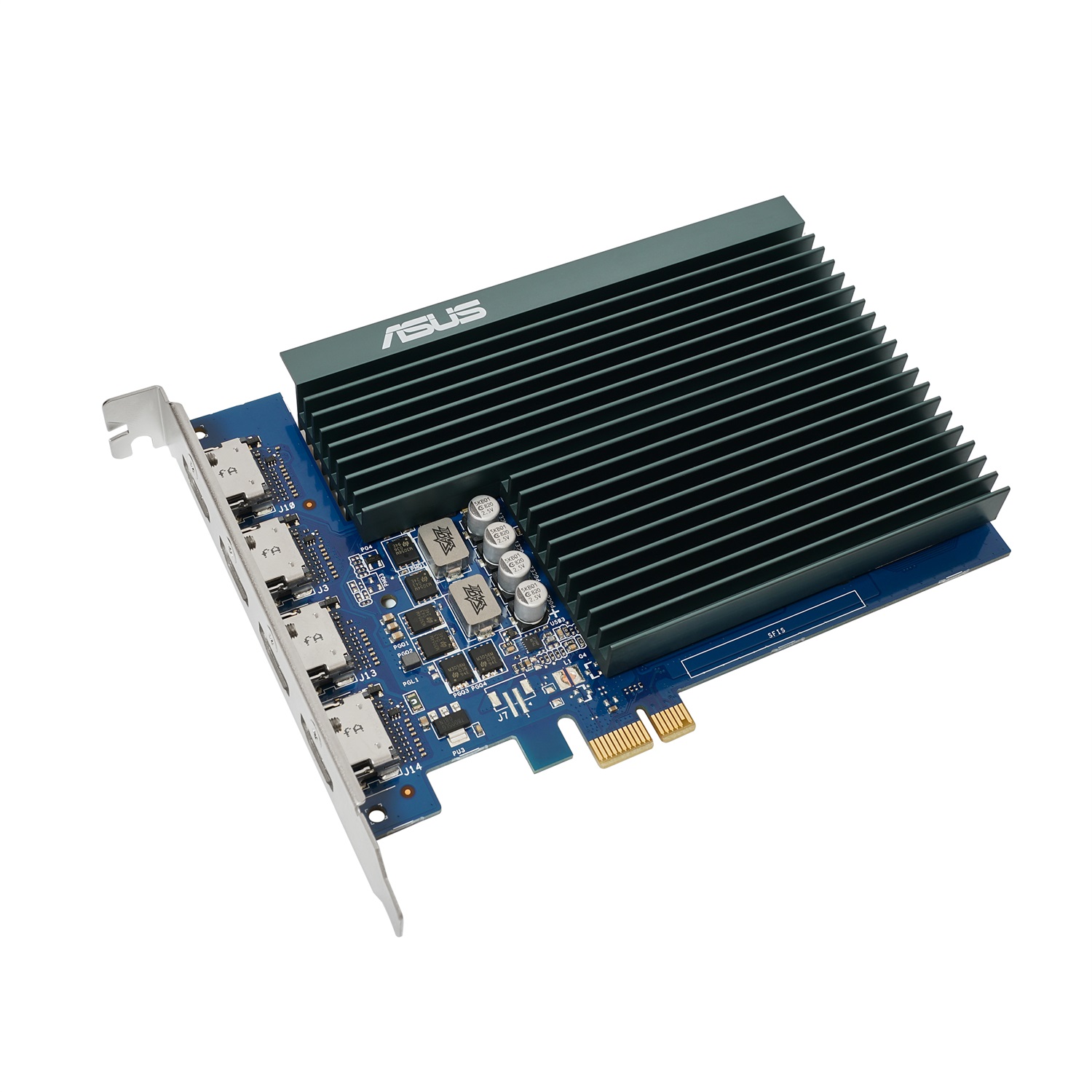 ASUS GT730-4H-SL-2GD5 NVIDIA GeForce GT 730 2 GB GDDR5 - 4 porte HDMI, raffreddamento passivo, risoluzione 3840 x 2160