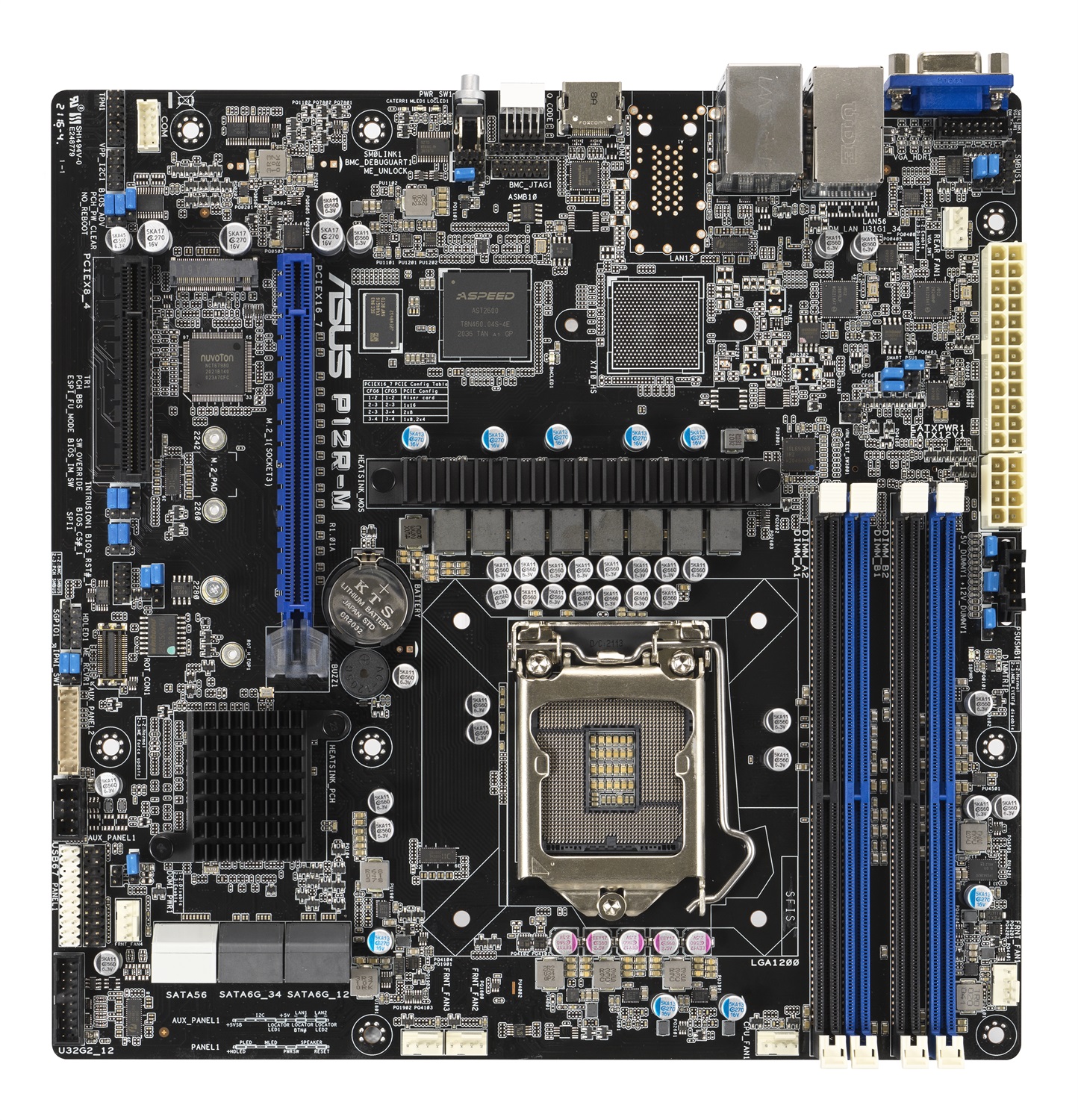 ASUS P12R-M Scheda Madre Intel C252 LGA 1200 micro ATX - Compatibile con Intel Pentium e Xeon E, Supporto DDR4 fino a 128 GB