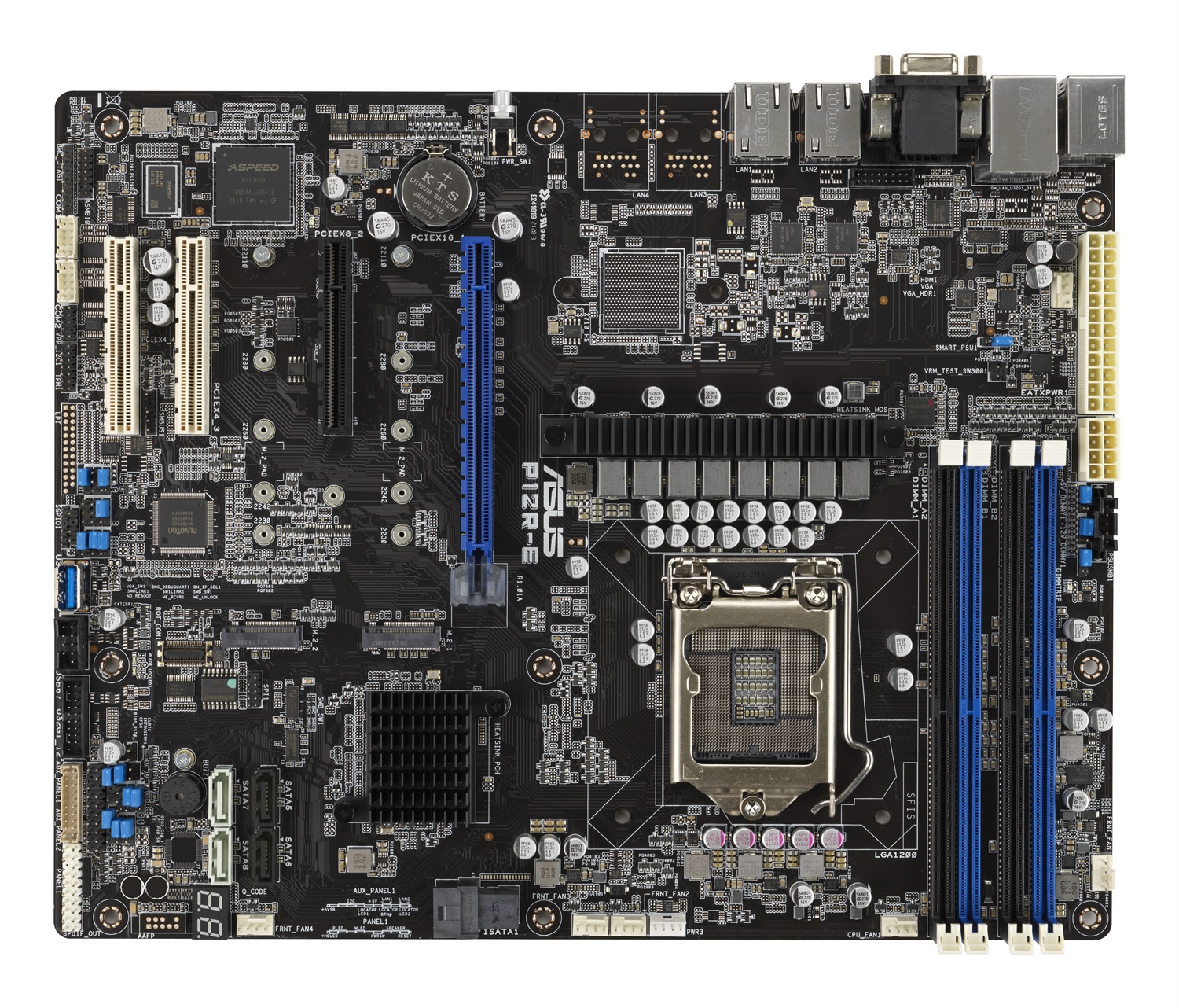 ASUS P12R-E Scheda Madre ATX LGA 1200 con Supporto per Processori Intel® Xeon® e Memoria DDR4 fino a 128 GB