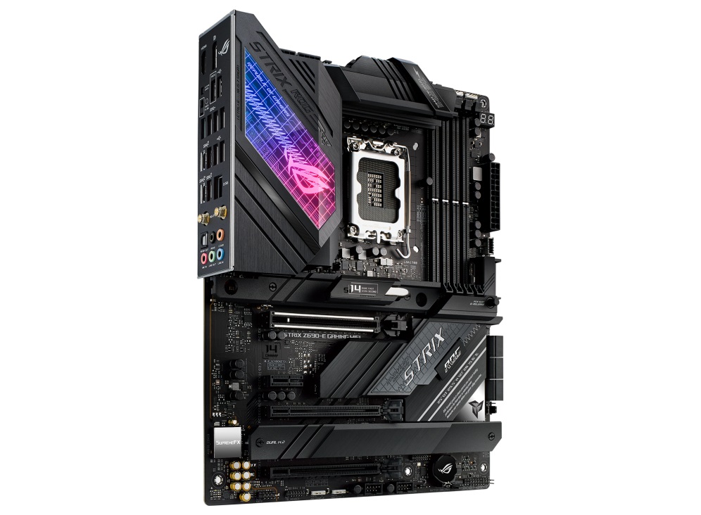 ASUS ROG STRIX Z690-E GAMING WIFI Scheda Madre ATX LGA 1700, Intel Z690, DDR5, PCI 5.0, WiFi 6E, 4x M.2, Aura Sync RGB
