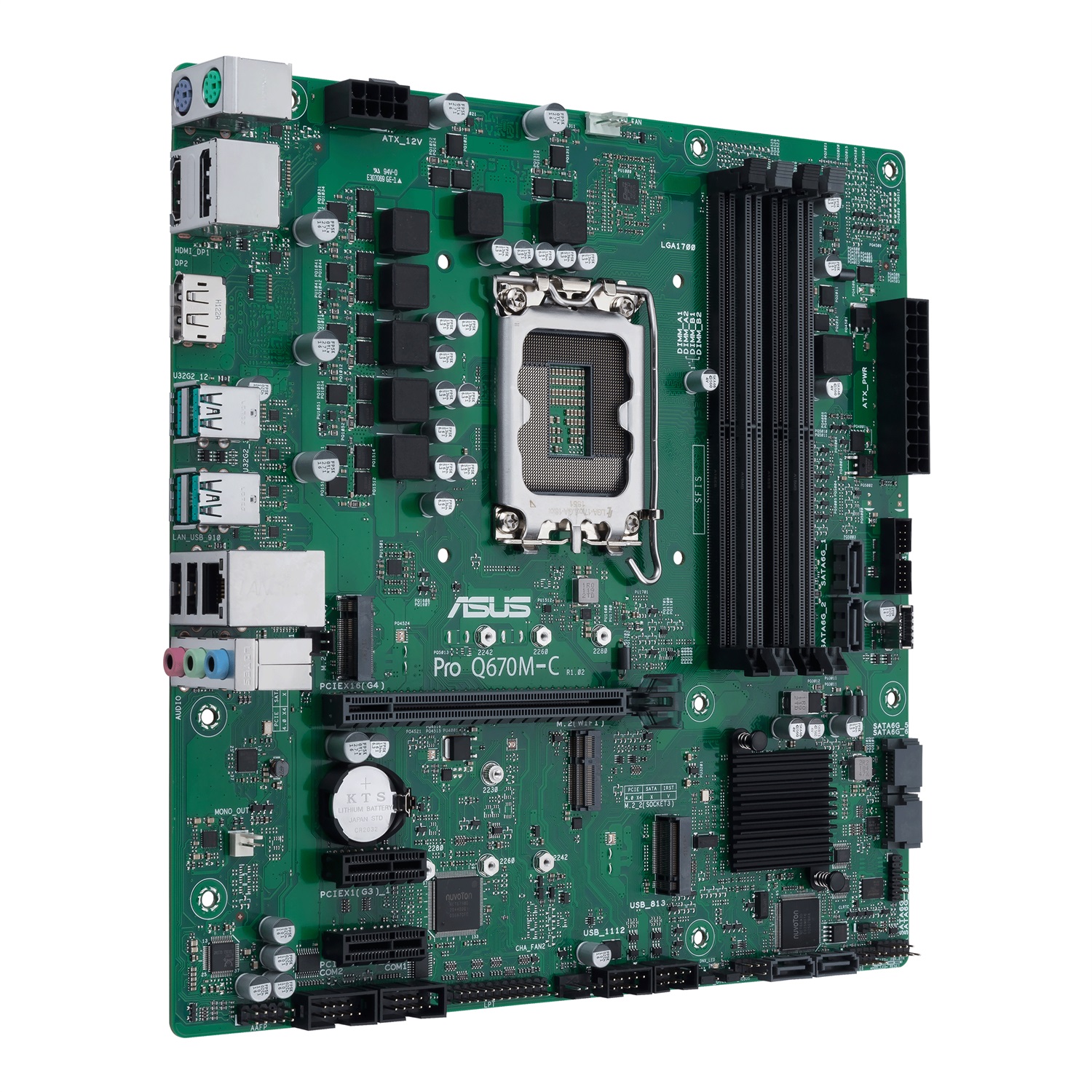 ASUS PRO Q670M-C-CSM Scheda Madre Micro ATX Intel Q670 LGA 1700 con supporto DDR5 e porte USB-C/HDMI