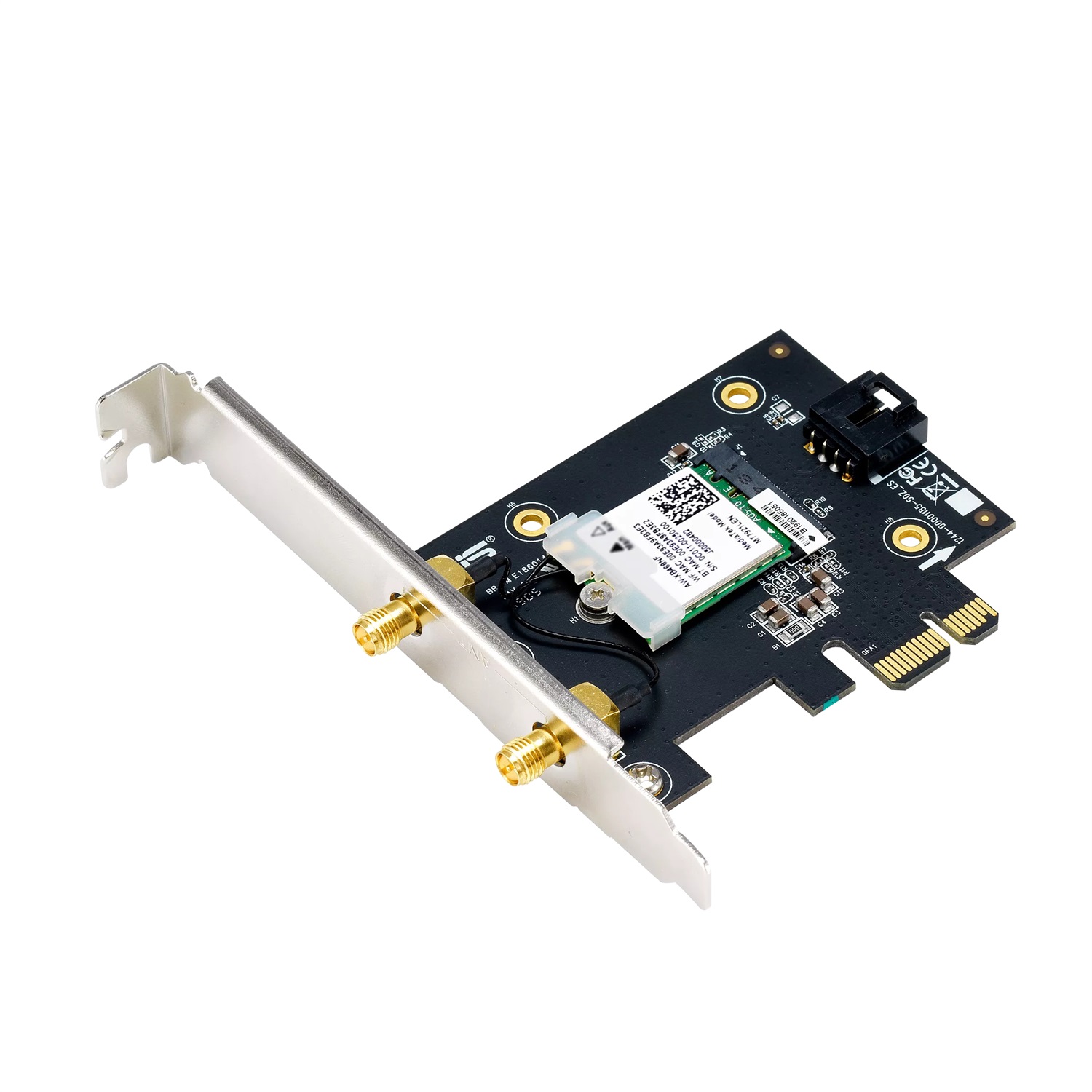 ASUS PCE-AXE5400 Scheda WiFi 6E PCI-E Interna con 2 Antenne Esterne, 5400 Mbps, Tri Band, Bluetooth 5.2, Sicurezza WPA3, OFDMA e MU-MIMO