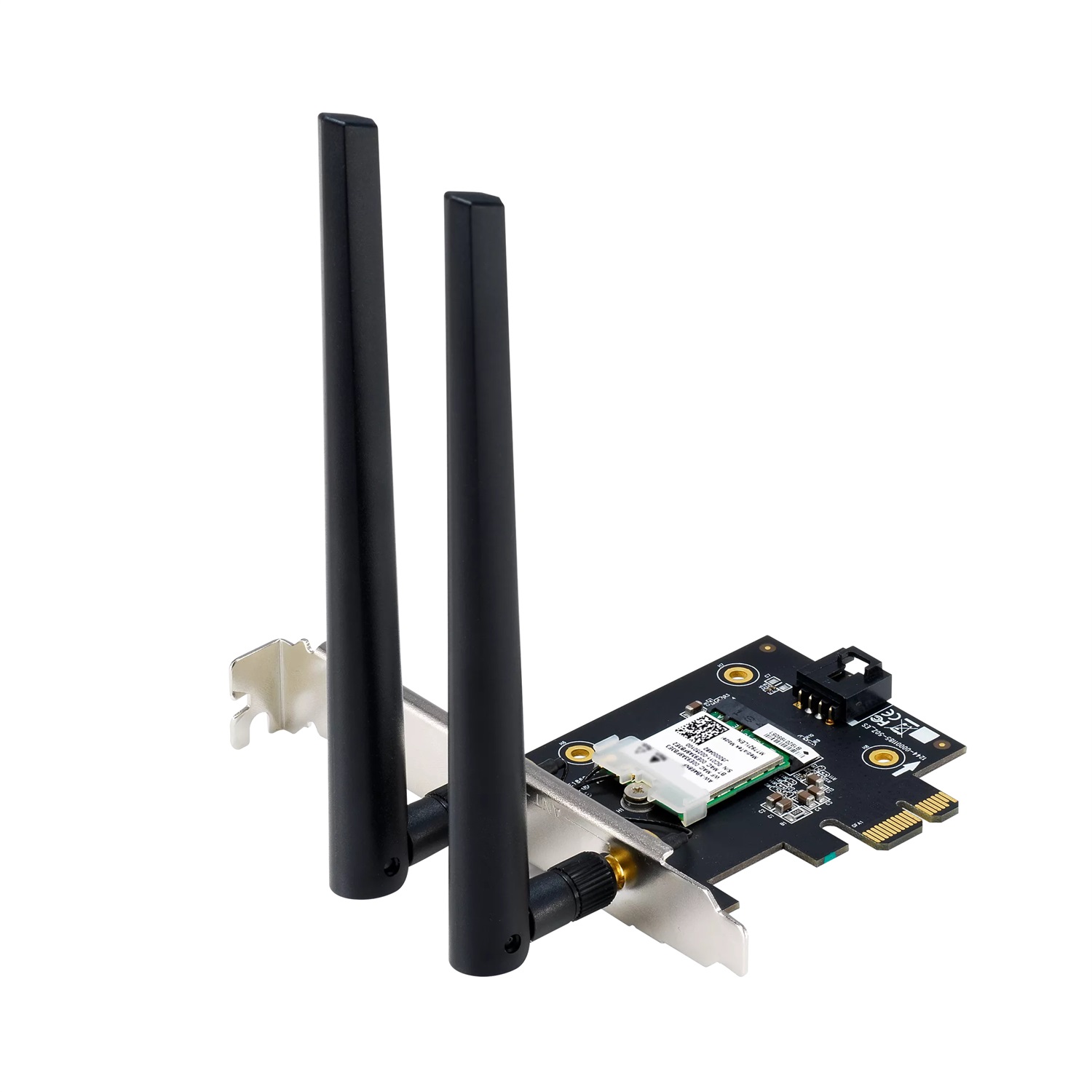 ASUS PCE-AXE5400 Scheda WiFi 6E PCI-E Interna con 2 Antenne Esterne, 5400 Mbps, Tri Band, Bluetooth 5.2, Sicurezza WPA3, OFDMA e MU-MIMO