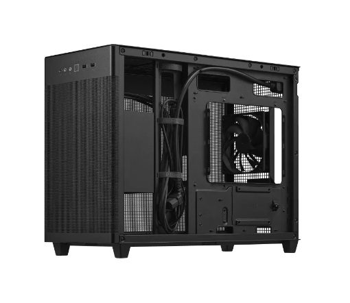 ASUS Prime AP201 MicroATX Mini Tower Nero - Case con Design Mesh, Supporto Dissipatori fino a 360mm e Schede Grafiche fino a 338mm