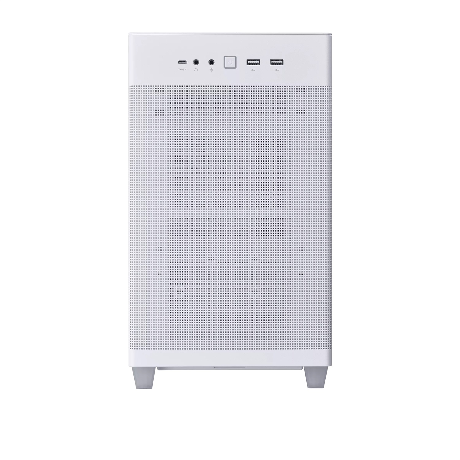 ASUS Prime AP201 MicroATX Mini Tower Bianco - Case con Pannelli in Mesh, Supporto per Dissipatori da 360mm e Schede Grafiche fino a 338mm