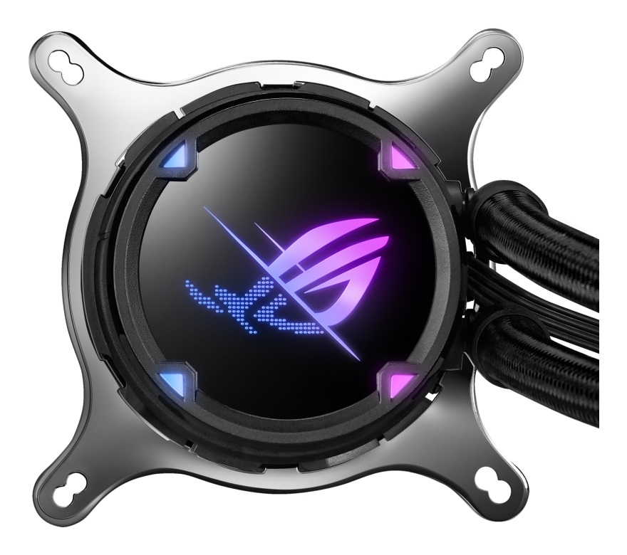 ASUS ROG STRIX LC II 360 Kit di Raffreddamento a Liquido All-in-One con 3 Ventole RGB da 120 mm, Supporto Intel LGA 1700 e AMD AM4/TR4, Nero