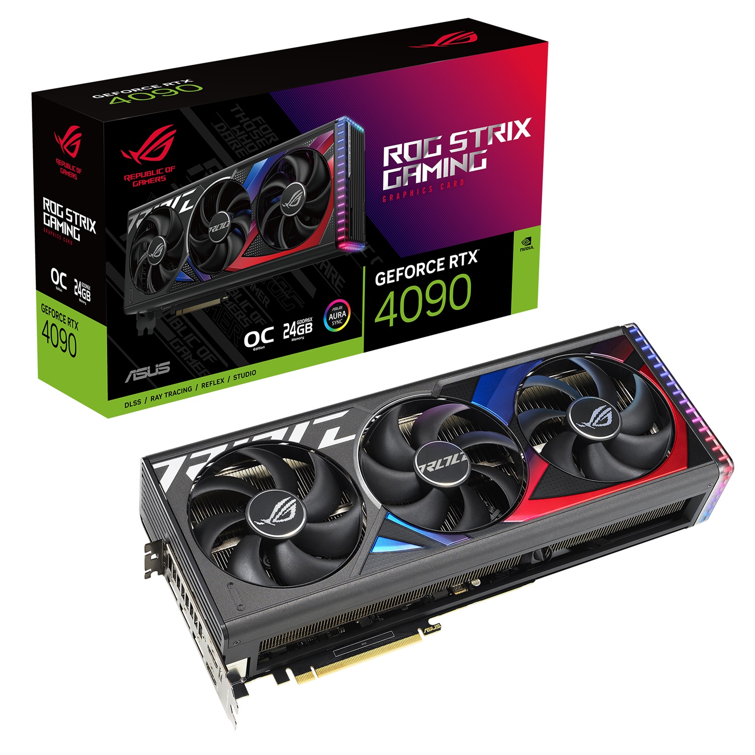ASUS ROG STRIX RTX 4090 O24G GAMING - Scheda Grafica 24 GB GDDR6X, PCIe 4.0, HDMI 2.1a, DisplayPort 1.4a, OpenGL 4.6
