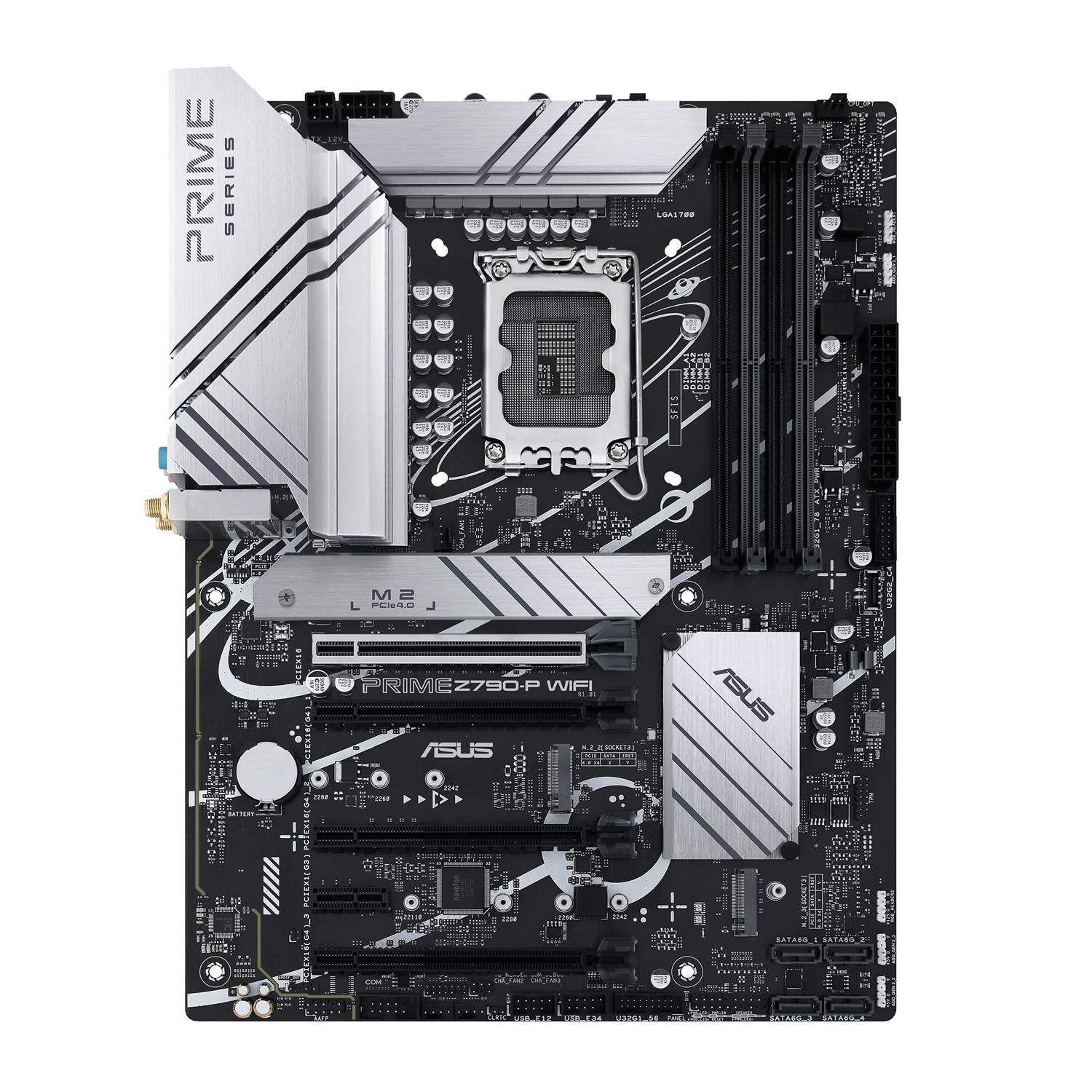 ASUS PRIME Z790-P WIFI Scheda Madre ATX Intel Z790 LGA 1700 con DDR5, PCIe 5.0, WiFi 6, Realtek 2.5Gb Ethernet e Aura Sync RGB