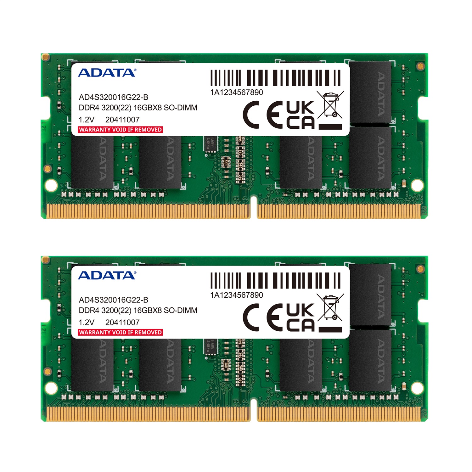 ADATA Memoria RAM 16GB (2x8GB) DDR4 3200MHz SO-DIMM per Laptop
